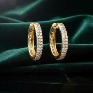 Topos Origen — Diamante 0.10ct par en oro 18k